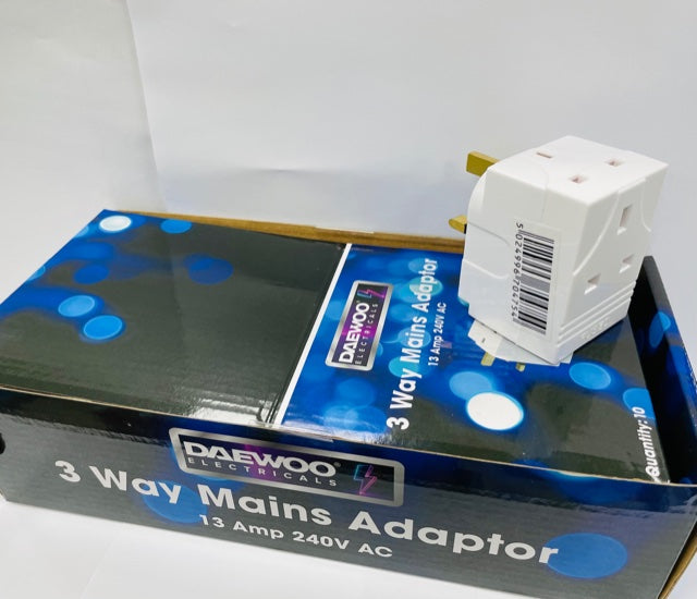 Daewoo 3 Way Adapter - 13A