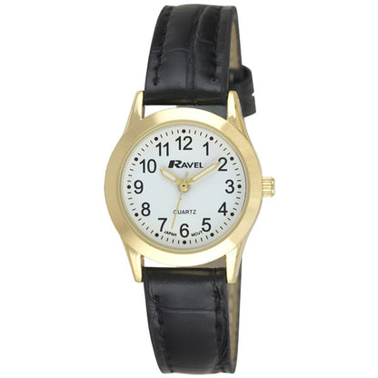 Ravel Ladies Classic Brown/Black/Blue/Red Leather Strap Watch R0130L