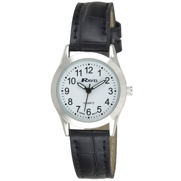 Ravel Ladies Classic Brown/Black/Blue/Red Leather Strap Watch R0130L