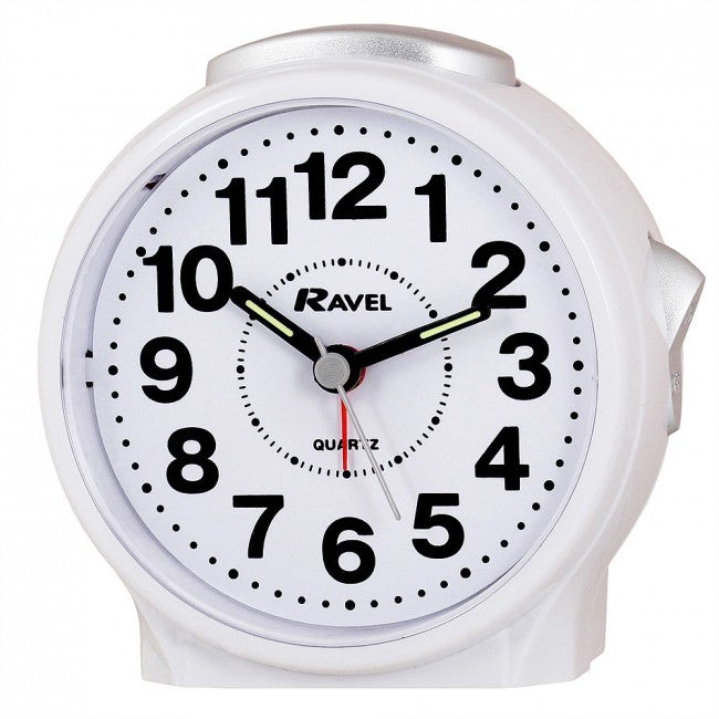 Ravel Bedside Table Desk Silent Sweep Quartz Alarm Clock RC013