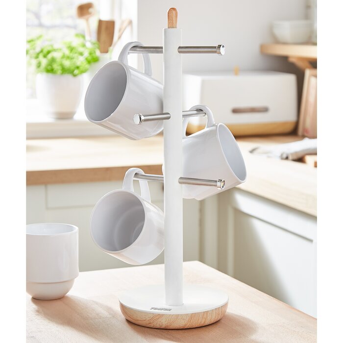 Tower Scandi Kettle, 2 Slice Toaster, Breadbin, Canister, Cutlery, Mug Tree Set