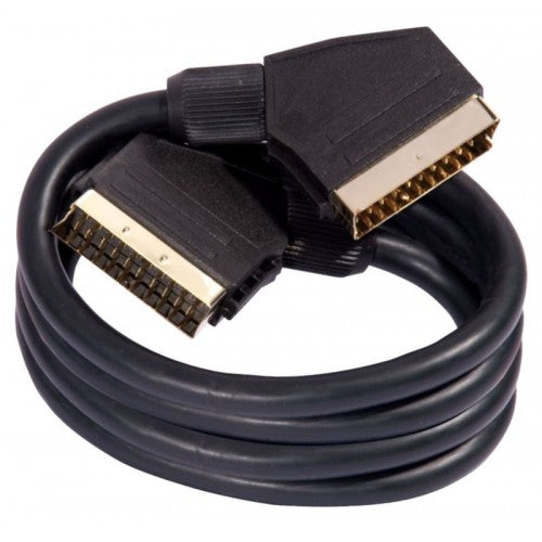 Philex 1.5m Scart Lead Gold