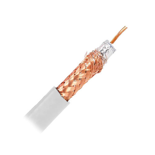 Roll of 100mt CO-AX Cable - White
