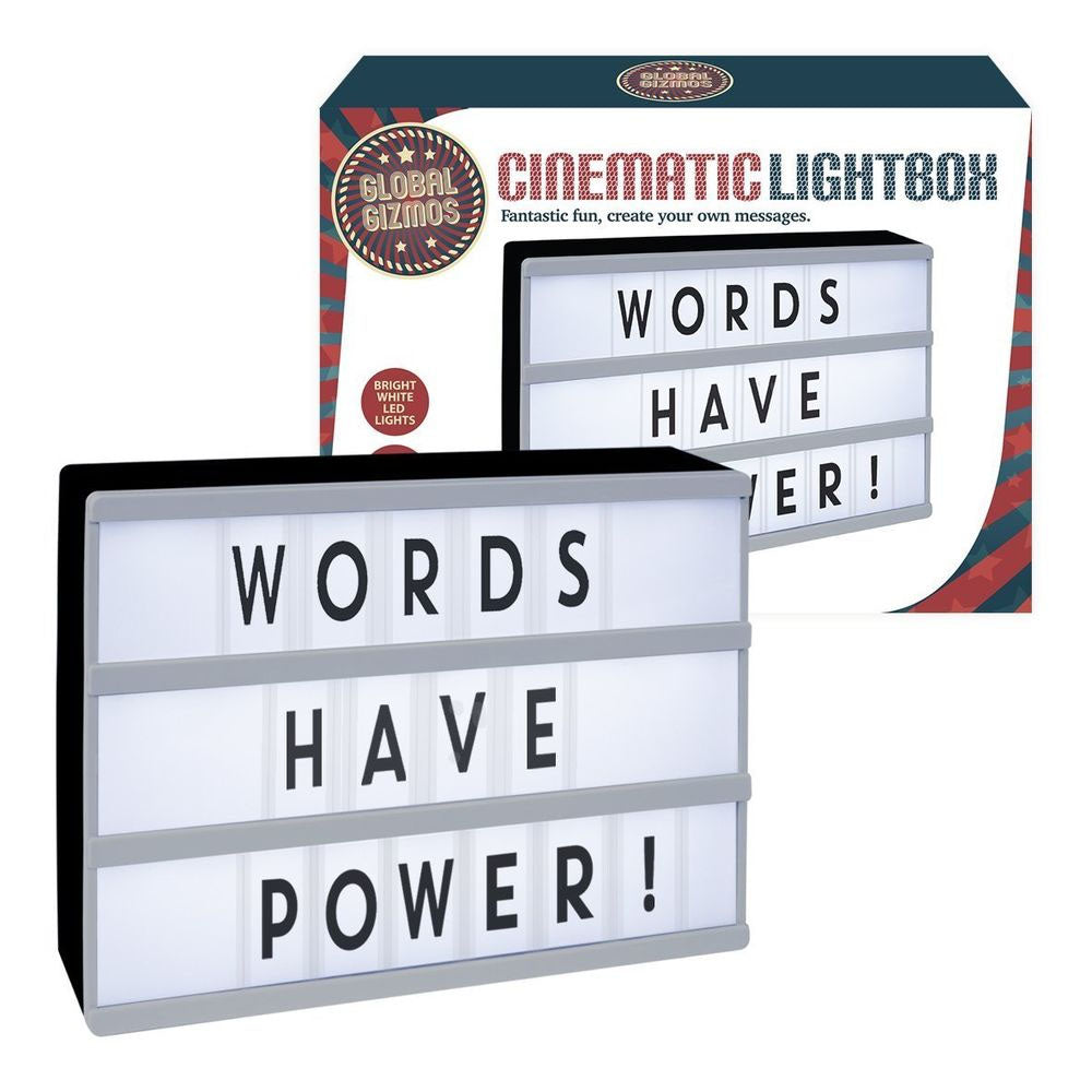 Cinematic LED Lightbox with 120 Characters Number and Symbols 54590