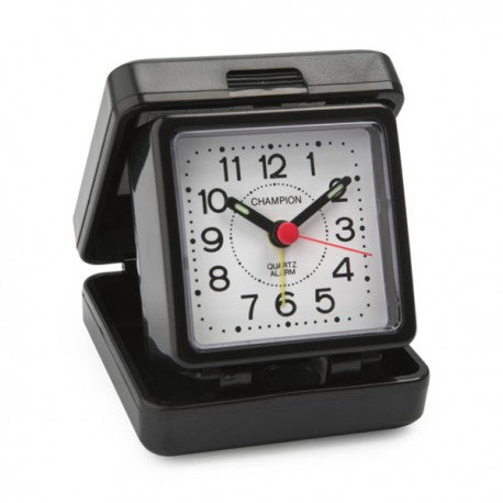 Champion Folding Basic Travel Alarm Clock TR50BLK