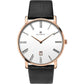 Accurist Men's Black leather strap Dated Watch 7183