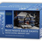 Christmas Workshop 480 LED Icicle Chaser Lights -Blue & White (Carton of 6)