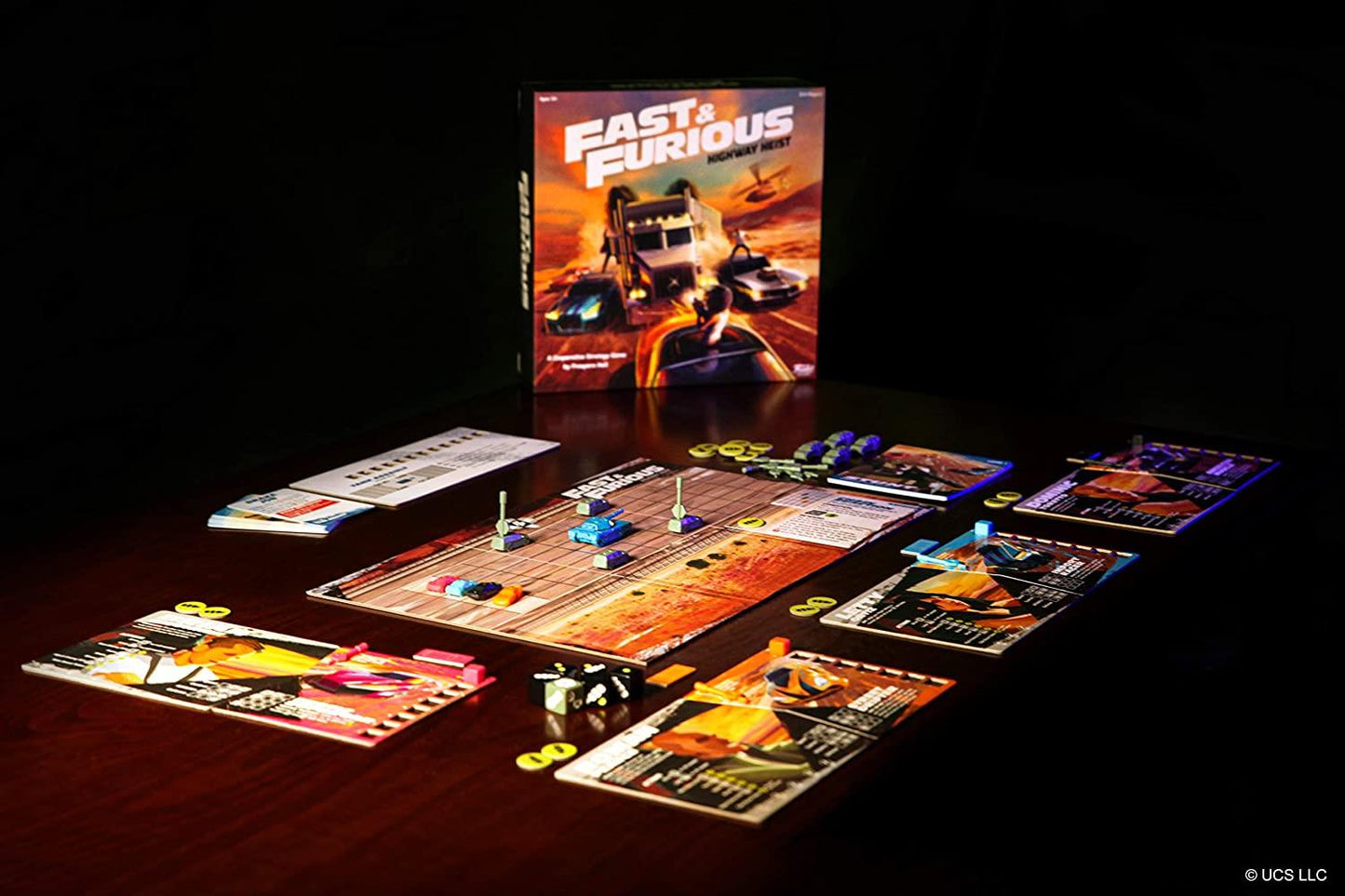 Funko The Fast And Furious: Highway Heist Mission Based Co-operative Strategy Board Game