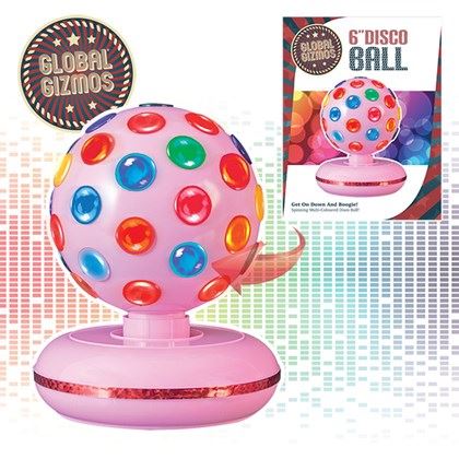 Global Gizmos 6" Disco Ball - Pink (Carton of 12)