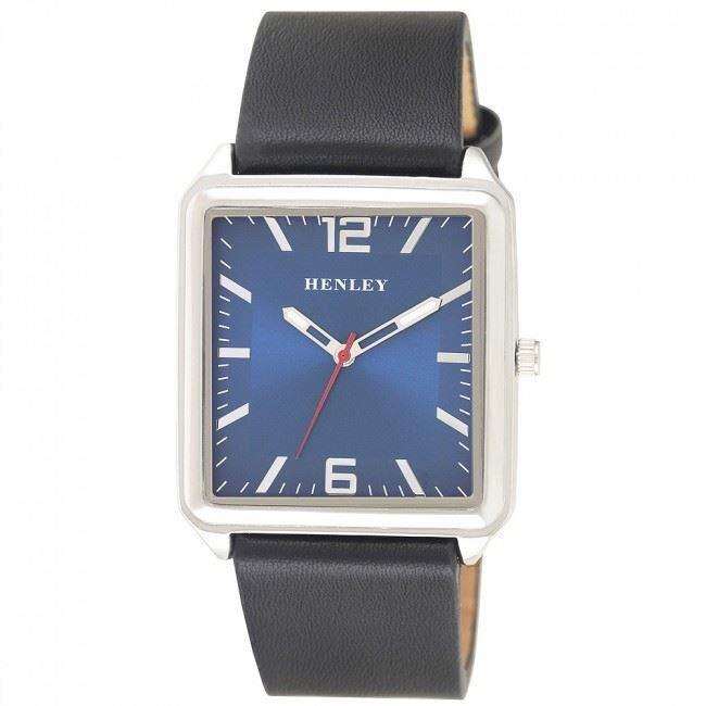 Henley Men's Minimal Rectangular Fashion Watch H02175