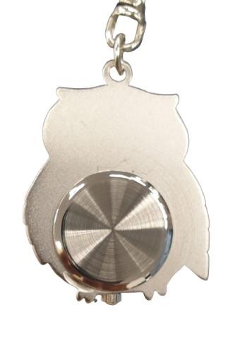 Imperial Key Chain Clock Owl Silver IMP744
