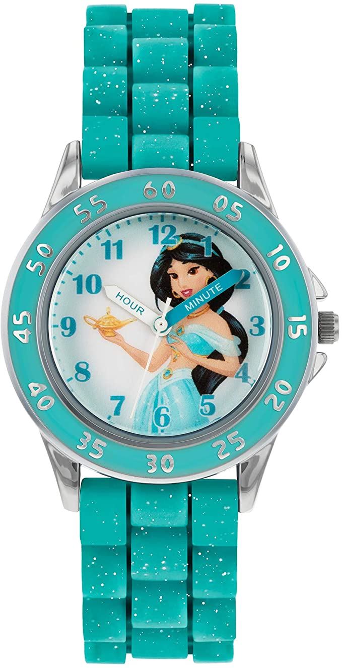 Disney Frozen Girls Analogue Classic Rubber Strap Turquoise Watch PN9008