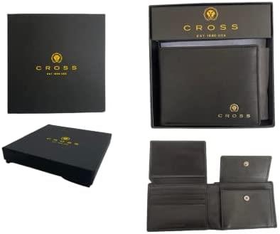 Cross Luxury Hunts Overflap Coin Leather Wallet - Black
