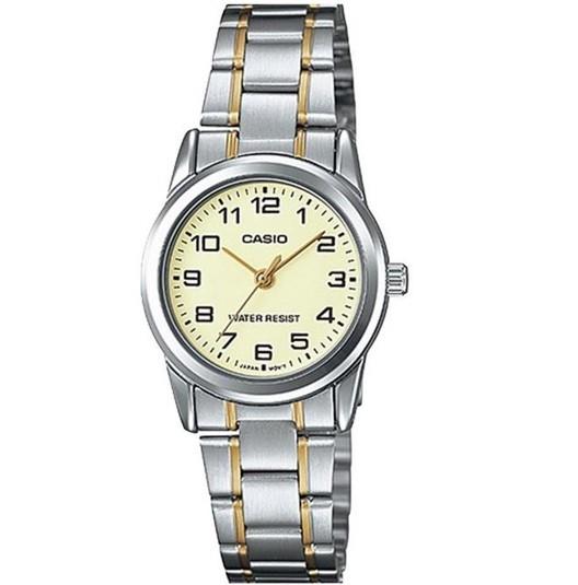 Casio Ladies's Standard Stainless Steel Easy Reader Watch LTP-V001SG-9BUDF