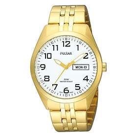 Pulsar Men's Fashion Stainless Steel Gold Bracelet Watch PV3006