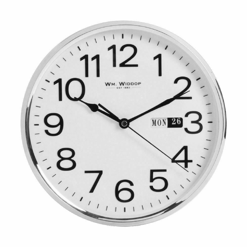 Widdop Day/Date 10" Wall Clock W7810