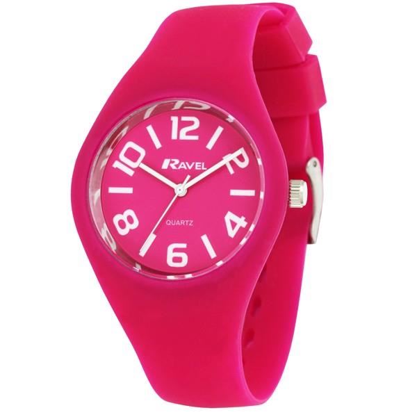 Ravel Unisex Large Summer Days Silicon Watch Pink R1801.05.1