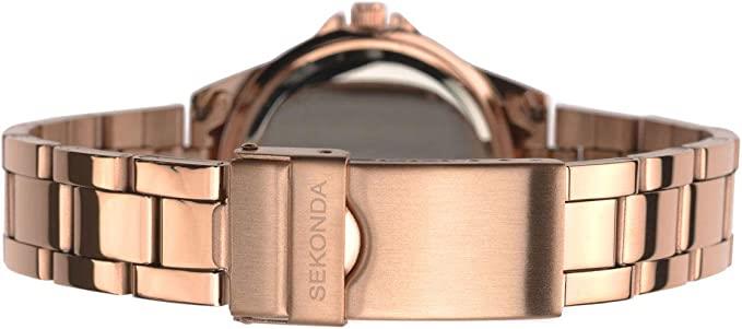 Sekonda Ladies Quartz 33mm With Stone Set Case, Analogue Display And Stainless Steel Bracelet 2905