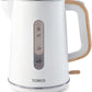 Tower Scandi Cordless Rapid Boil Kettle 1.7L 3000w White/Wood Accents T10037