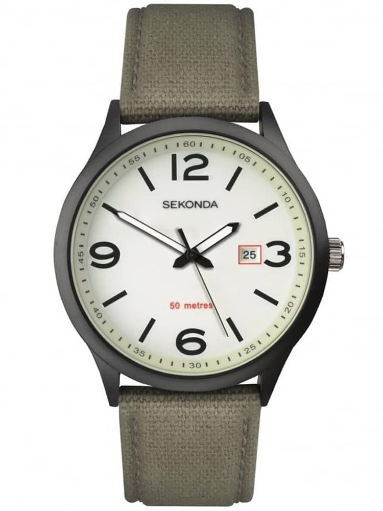 Sekonda Mens Analogue Classic Quartz Watch with Nylon Strap 1507.27