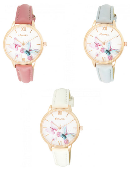 Ravel Women's Enchanted Butterfly Watch RF006 Available Multiple Colour