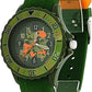 Tikkers Boys Analogue Green Army Style Rubber Strap Sports Watch TK0030