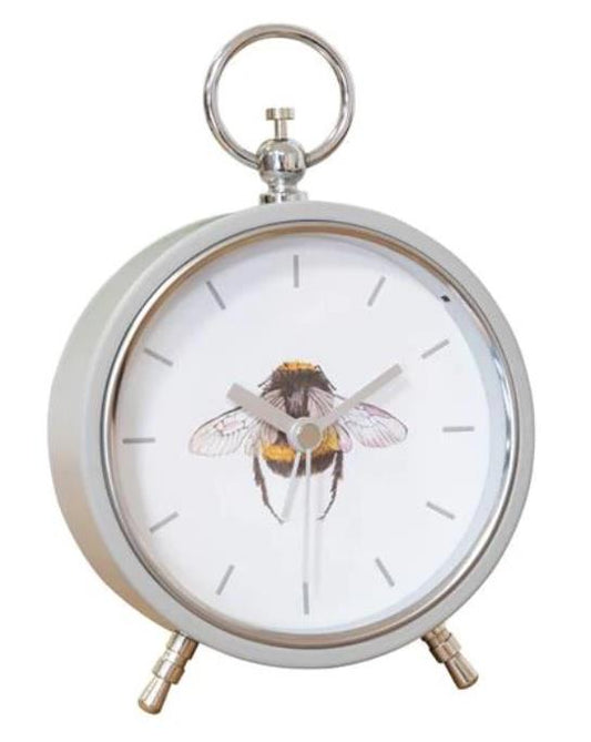 Hestia Bee Mantel Clock Metal Case
