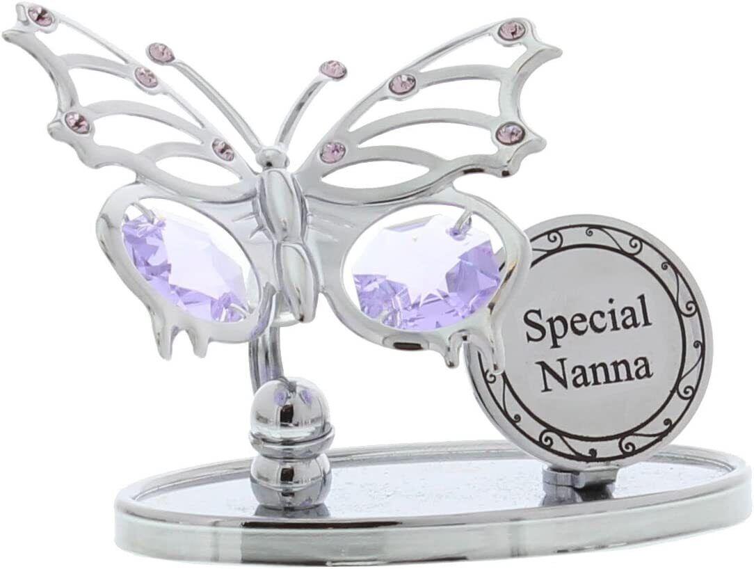 Crystocraft Special Nanna Swarovski Elements Butterfly Plaque