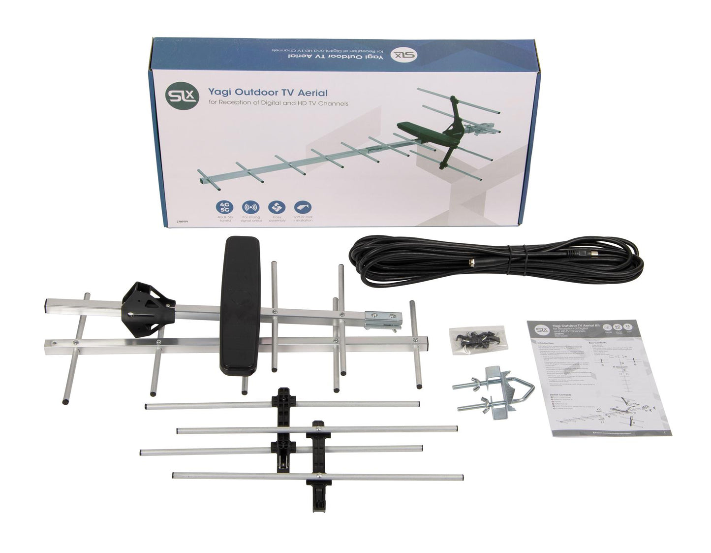 5G 23 Elements Yagi Aerial Kit With 10m Cable 27897PI