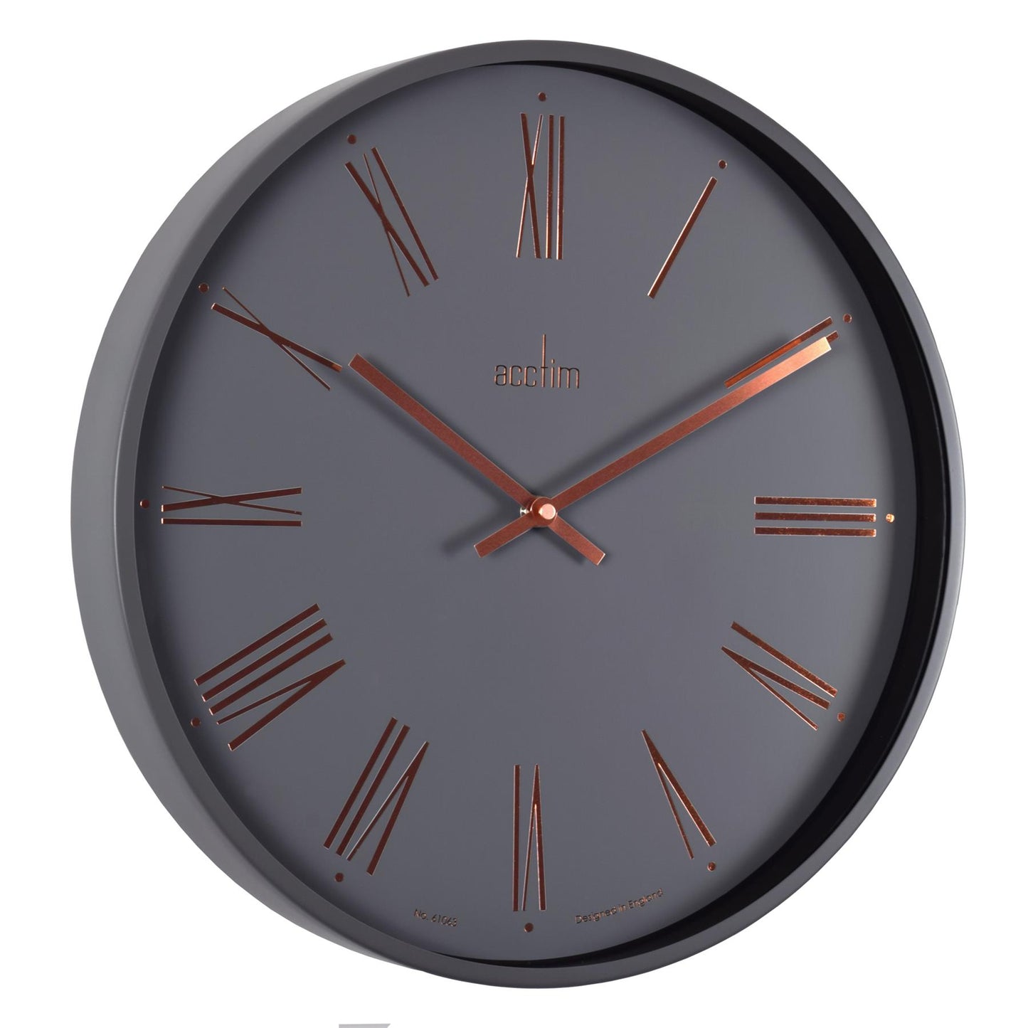 Acctim Lorna 40cm Wall Clock - Aston Grey / Bronze 29527