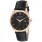 Henley Mens Basic Dated Minimal Leather Strap Watch H02164 Available Multiple Colour
