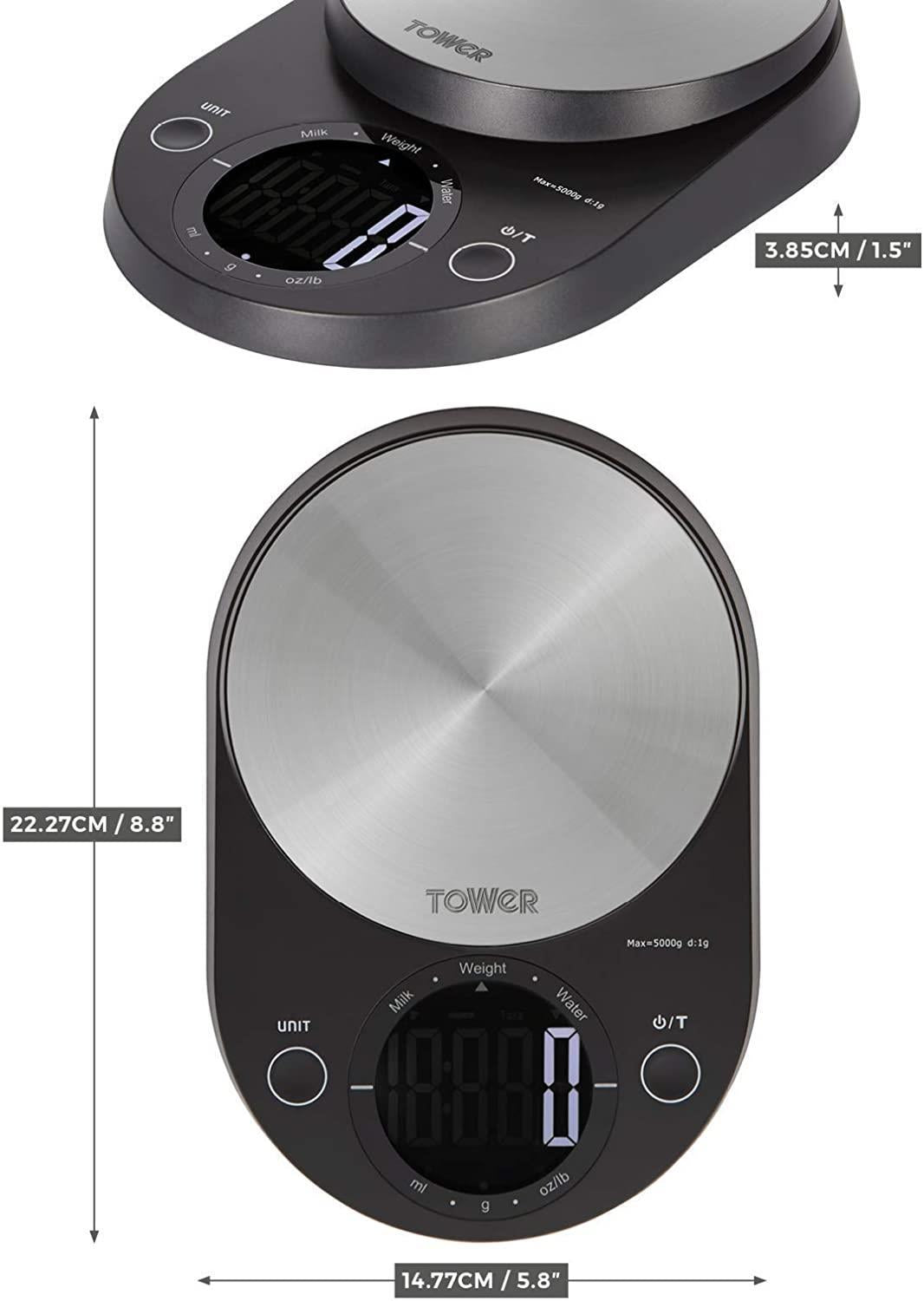 Tower black electronic scale- T876000bk