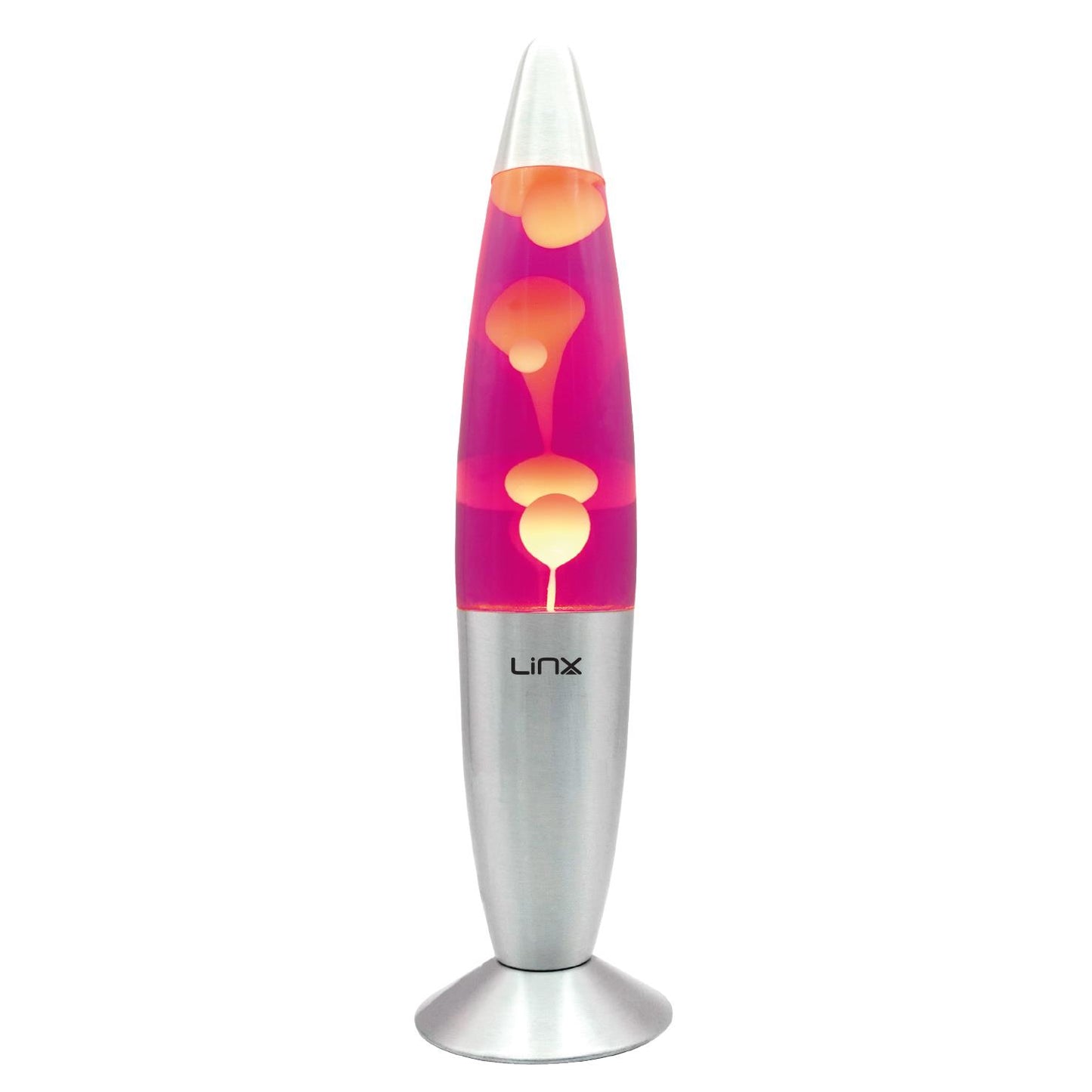 Linx 16" Lava Lamp - Pink/White