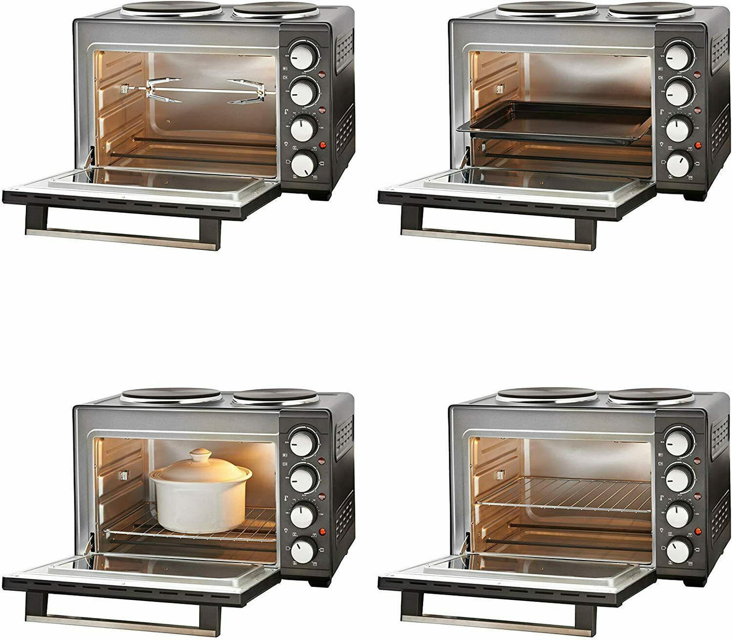 Quest 26 Litre Twin Hob Convection Oven - 35379