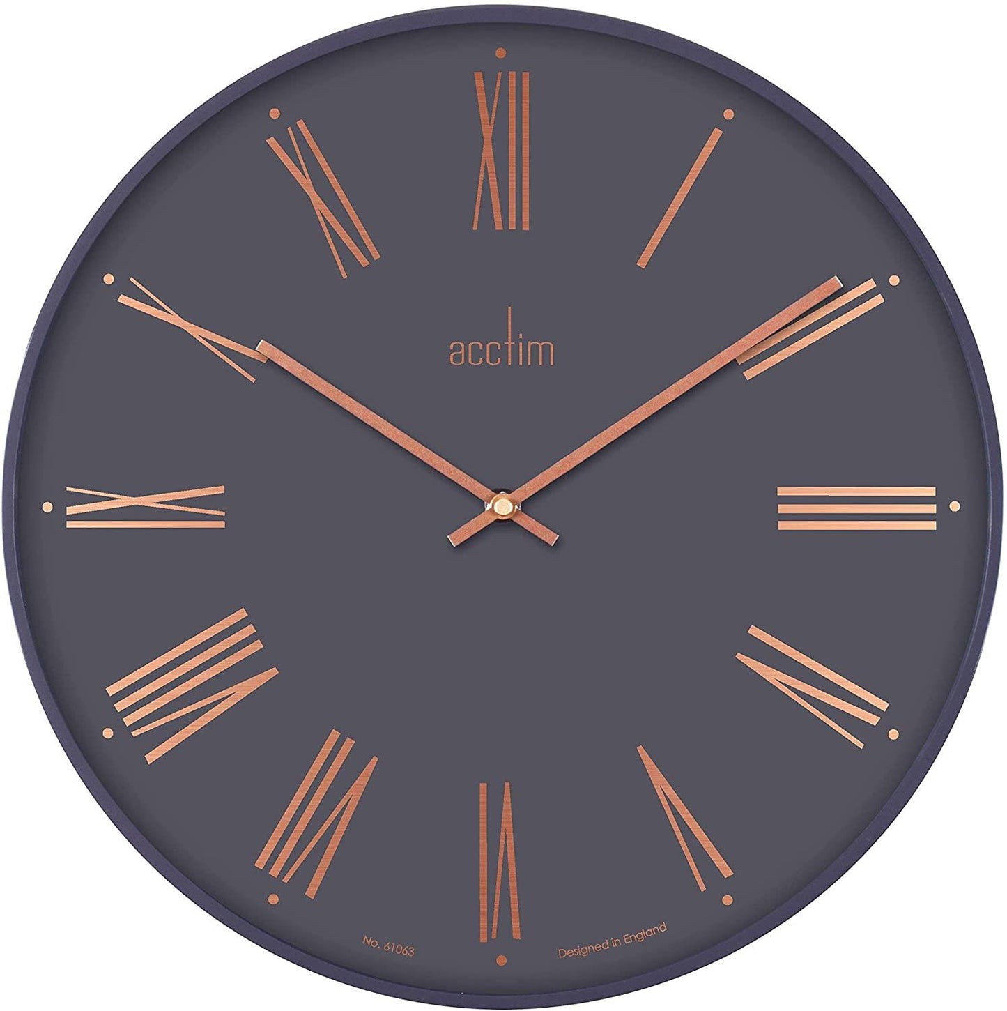 Acctim Lorna 40cm Wall Clock - Aston Grey / Bronze 29527