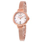BULOVA White Mother of Pearl Rose Gold-plated Ladies Watch 97P108