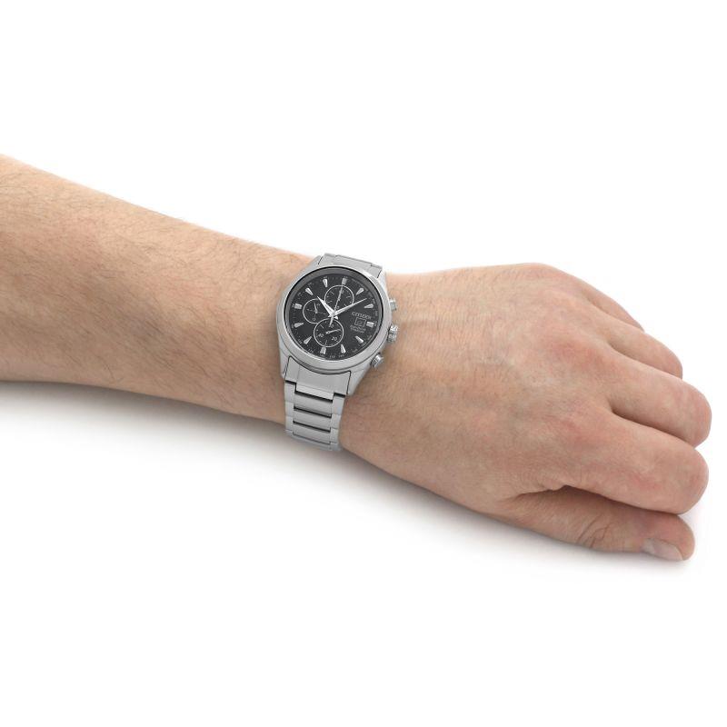 Citizen Mens Eco-drive Super Titanium Black Dial Chronograph CA0650-58E