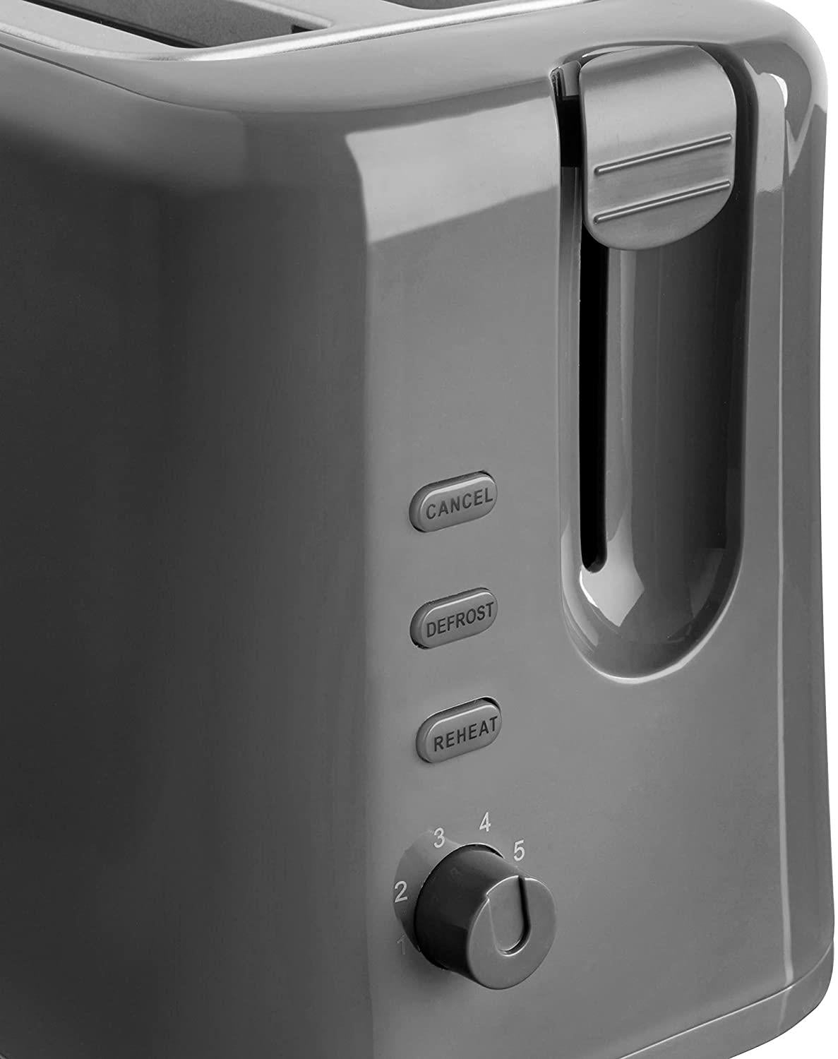 Quest 2-Slice Toaster - Grey (Carton of 8)