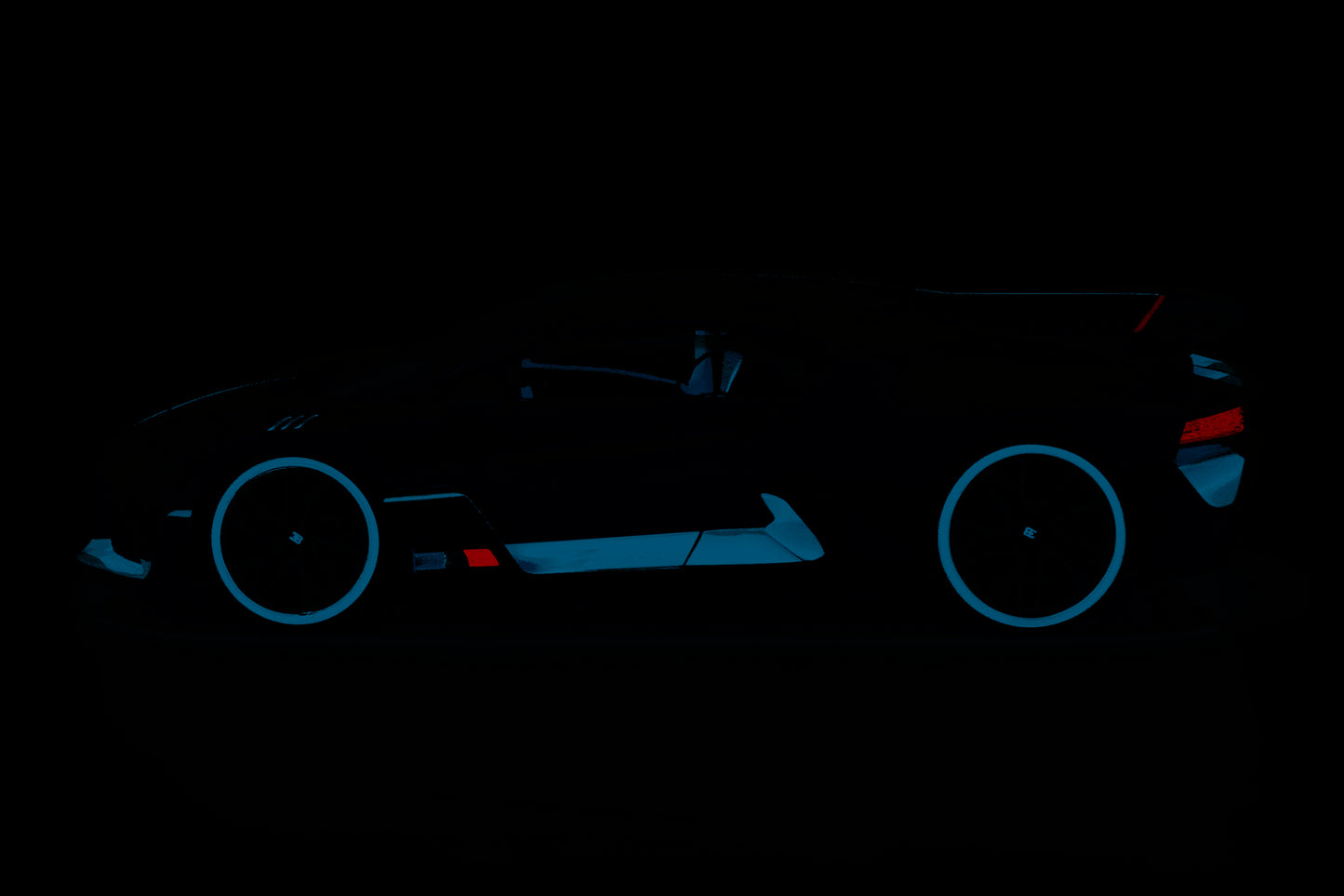 Burago 1:18 Scale Model Car 18-11045 - Bugatti Divo - Grey/Blue