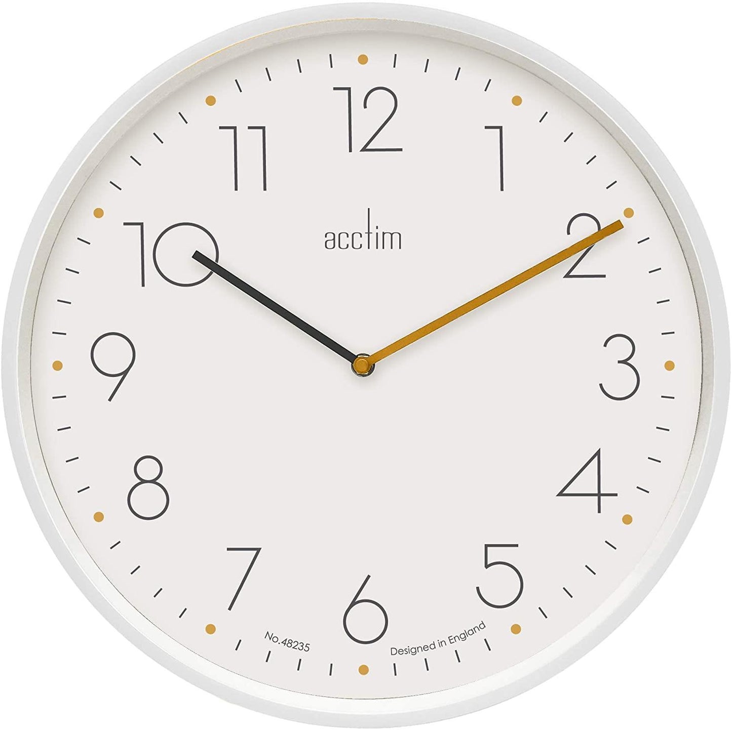 Acctim Taby 35cm Wall Clock in White 22792