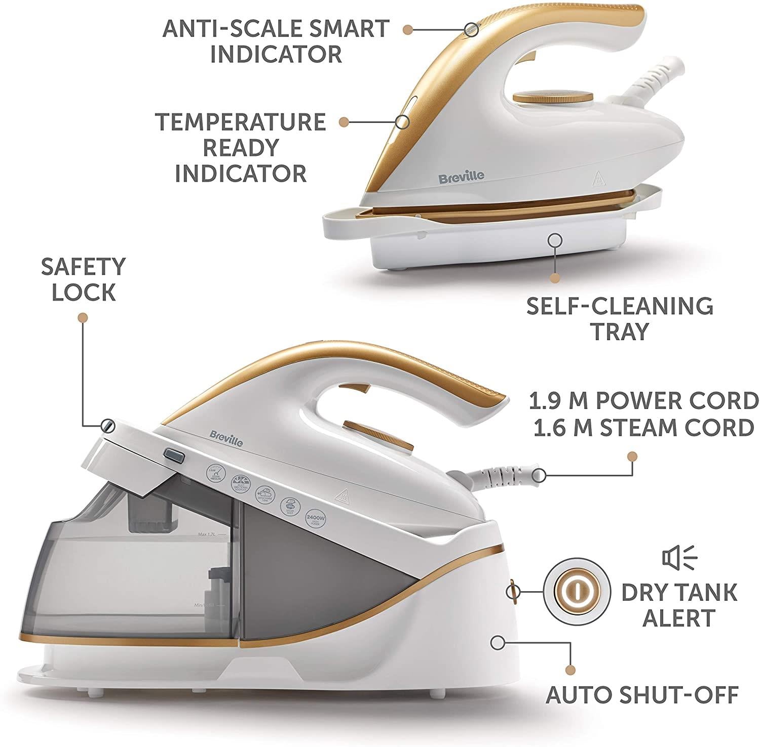 Breville steam outlet generator iron