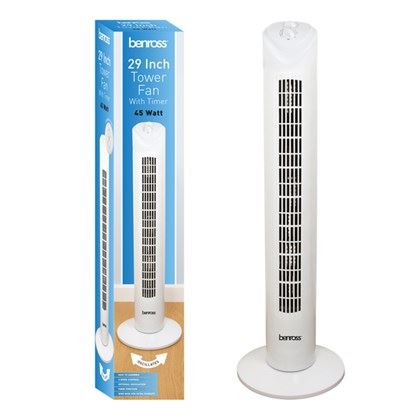 Benross 29" Tower Fan with Timer (Carton of 3)