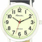 Ravel Mens Basic Glow in The Dark Luminous Dial Watch (Black)