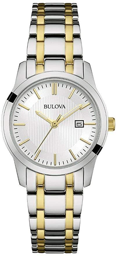 Bulova Ladies Ladies 98m122 Two Tone Bracelet Watch