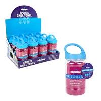 Milestone Sports Chill Towel & Carabiner Bottle - Pink (Carton of 24)