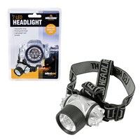 Milestone 7 LED Head Light Torch With Pivoting Ball Head (Carton of 48)