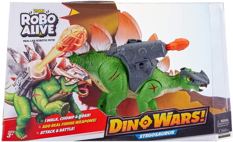 Dino Wars T-rex vs Stegosaurus Dinossauro Robo Alive™ - bebrands oficial