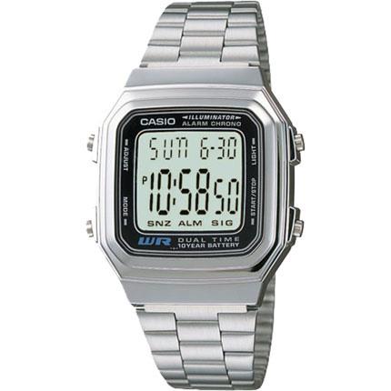 Casio Vintage Dual Time Watch A178WA-1ADF