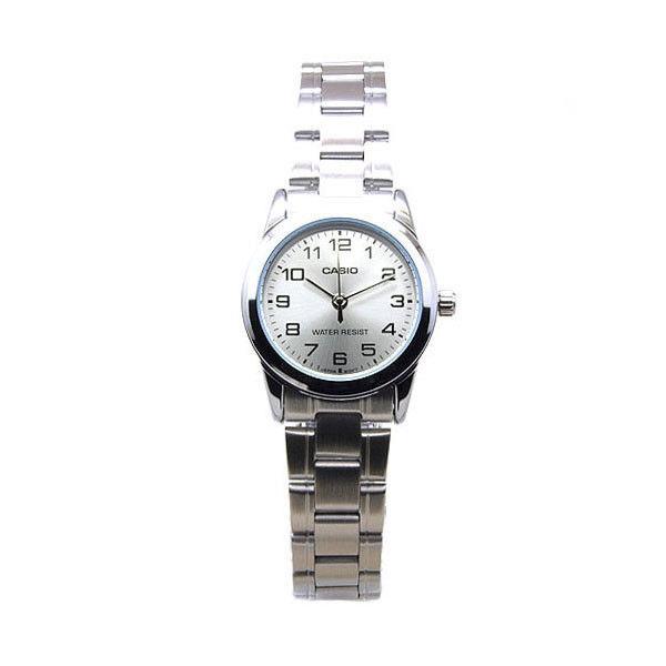 Casio Ladies's Standard Stainless Steel Easy Reader Silver Dial Watch LTP-V001D-7BUDF