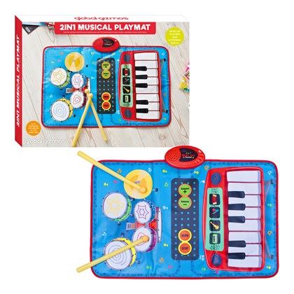 Global Gizmos 2 In 1 Keyboard & Drum Kit Playmat (Carton of 6)
